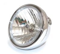 Light Round Ø 201 Chrome-Plated Glass Clear H4 and Location