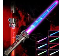 Light Saber for Kids - LED Colour Changing Lightsaber Toys With 7 Colors and FX Sounds - Extendable Light Sabers for Halloween Fancy Dress Parties, (Bronze)