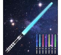 Light Saber for Kids, Light Up Saber with Sound, 7 Colors Retractable Lightsaber, LED Colour Changing Light Up Sword Toy for Adult Kids Halloween Xmas Gift Dress Parties Cosplay Fighters