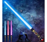 Light Saber Kids - Boys Sword Glow in The Dark Toy - Party Favors Supplies Halloween Christmas Xmas Birthday Cosplay Dress Up Accessories Costume Weapons - 1 Pack