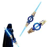 Light Saber Kids - Light Up Saber With Sound, 2-In-1 Dual Light Sword With Fx Sound, Double-Bladed Telescopic Lightsaber for Rave, Cosplay & Display, Costume Accessories (A)