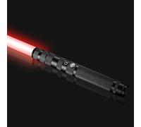 Light-Sabers for Adults Kids Age 8+, Black Heavy Dueling Metal Hilt Light Up Sword Toy for Boys, 16 RGB-Colors 5 Dynamic-Modes Rechargeable, Halloween-Costume Party Cosplay Birthday Gifts for Teen Men