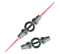 Light Sabers for Kids, Fire Spin Sword Double-Edged Lightsaber Toy with 7-Color LED Lights & Sound,360° Rotating for Kids Role-Play Battles,Retractable Light Saber Sword for Party Christmas (Green)