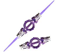 Light Sabers for Kids, Fire Spin Sword Double-Edged Lightsaber Toy with 7-Color LED Lights & Sound, Retractable Light Saber Sword for Kids Role-Play Battles, for Party Christmas (B)