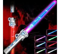 Light Sabers for Kids - LED Colour Changing Lightsaber Toys with 7 Colours and FX Sounds - Extendable Light Sabres for Halloween Fancy Dress Parties