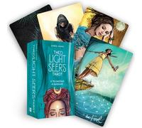 Green Light Seer's Tarot Cards Paper Deck - 13 cm x 8 cm (78 Card Deck) - Spiritual Awakening & Intuition Boost, Unique Illustrations - Ideal for Spiritual