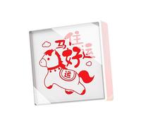 Light Sensitive Stamp Chinese Horse Pattern Stamp for Scrapbooking Card Making Journal and Gift Packaging Decoration Horse Stamp
