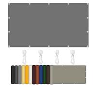 Light Shade Net 110 x 240 cm - Various Sizes, Weather Protection Awning, Rollable with Grommets for Patio, Backyard, Garden, Outdoor Activities, Light Gray
