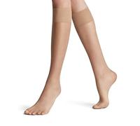 FALKE Women's Shelina 12 DEN W Kh Ultra-Sheer Plain Knee-High Socks 1 Pair, Skin Colour Sun 4299, 5.5-8