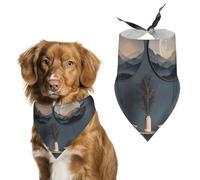 Light Shines Into The Room Dog Bandana Triangle Dog Scarf Washable Polyester Dog Bibs Cute Pet Bandana for Medium Large Dogs Puppy and Cats