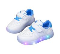 Light Shoes Girls White Trainers Non-Slip Flat Walking Shoes Leisure Shoes Boys Flats Comfortable Low Sports Shoes Tennis Shoes Waterproof Sneakers Trekking Shoes, blue, 7 UK Child