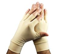 Light Skin Tone Tattoo Cover Up Fingerless Gloves - Hide Hand Tattoos at Work (sold as a pair), Light Skin Tone, Large