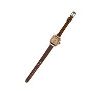Light Small Exquisite High Grade Feminine Temperament Women's Quartz Watch Women's Watch Watch Big Numbers (Brown, One Size)