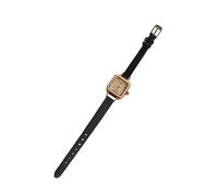 Light Small Exquisite High Grade Feminine Temperament Women's Quartz Watch Women's Watch Watch with A Second Hand (Black, One Size)