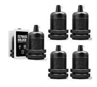 Light Socket E26/ E27 Solid Bulb Socket, Ceramics Lamp Holder Pendant Light Adaptor E27 Bulb Light Socket for DIY Pendant Light Wall Light - 5Pcs