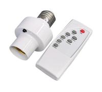 Light Socket - E27 Light Holder with Controller,Wireless Timing Function Lamp Base Holder for Home Automation Ceiling Fixture Use in Closet Bedroom Stairwell Attic