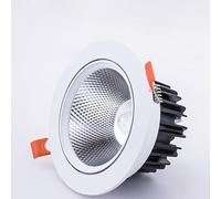 Light Source Led Recessed Spotlight, Dimmable Downlight, Suitable for Homes, do Els, Retail Stores, 24° Beam Angle, Anti-Glare Frame