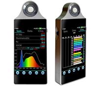 Light Spectrometer PPFD PAR Meter - Handheld Spectrophotometer with 3.5-Inch Touch Screen, 0.2nm Resolution, Measuring Range 380-780nm for Horticulture and Industrial Use