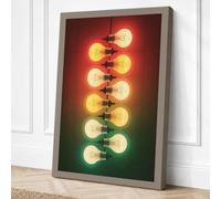 Light Spectrum Modern Canvas Wall Art Print 30x20 Inch (76 x 51 cm)