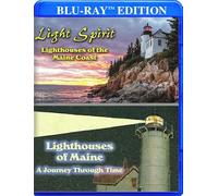 Light Spirit: Lighthouses Of The Maine Coast/Lighthouses Of Maine: A Journey Through Time