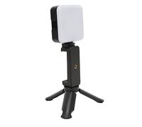 Light Stand Phone Holder Kit, 180° Illumination Angle Stepless Dimming CRI 95+ 1/4in Screw Desk Tripod with Fill Light with Phone Clip for Photo Shooting