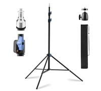 Light Stand Photography,78.8inch/200cm Spring Cushioned Heavy Duty Photography Tripod Stand with 1/4”Screw Adapter, Adjustable Lighting Stand for Studio LED Lights, Softbox and Flash Stands, CS031