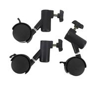 Light Stand Wheels, 3pcs 360° Rotating Quiet Casters, Easy to Install Tripod Swivel, Designed for Live Photography, Made from PP Material