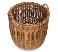 Red Hamper Small Light Steamed Wicker Storage Bin
