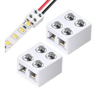 Light Strip Connectors - Heavy Duty 8mm LED Light Connectors | Easy to Use LED Connector, Versatile LED Strip Light Adapter for LED Strips, Quick Connect Without