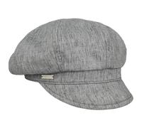 Seeberger Light Summer Newsboy Cap Women - Baker boy hat Peaked caps with Peak Spring-Summer - One Size Grey