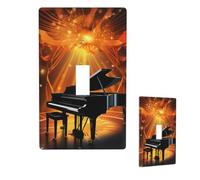Light Switch Cover Plate Decorative Wall Plates 1 Gang Faceplate Cover | Electrical Outlet Cover 4.5""X 2.76"" Switch Plate Covers Receptacle Plug Cover For Home Decor Musical Theatre