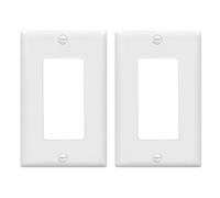 Light Switch GFCI Device Wallplate, Rocker Wall Plate Cover,Light Switch cover,Standard Size 1-Gang 4.50" x 2.76",Smooth Face,Unbreakable Polycarbonate Thermoplastic,UL Listed,2-Pack