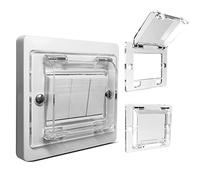 Light Switch Guard, TUPSKY Child Proof Wall Switch Cover Protects Your Lights or Circuits from Being Accidentally Turned On or Off by Children and Adults (Clear, Pack of 2)
