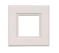 kenable Light Switch Finger Plate Surround White Protector Cover for Single Gang Switches 144x144mm 2 Pack