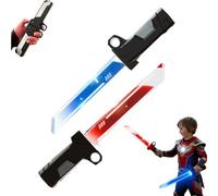 Light Sword, Interlocking, Light-Up Double-Edged Red Light Sword with Colorful Lights,2-in-1 Reversible Fingertip Spin Hilt Swords, Cool Cosplay Prop & Collector’s Item