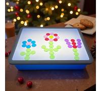 Light Table for Kids Manipulatives | Education Tracing Light Box | Kids Light Table | Light Up Sensory Table | Shine Bright Light Box | LED 3 Modes,10-Level Dimming(Blue,Lightbox only)