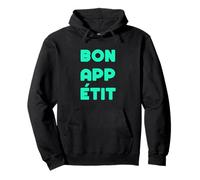 Light Teal Aqua Color Bon App Etit Light Teal Aqua Pullover Hoodie