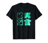 Light Teal Aqua Color Double Bear Arrows Light Teal Aqua T-Shirt