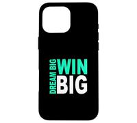 Light Teal Aqua Color Dream/Win BIG Light Teal Aqua Case for iPhone 16 Pro Max
