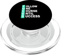 Light Teal Aqua Color Follow The Course Light Teal Aqua PopSockets PopGrip for MagSafe