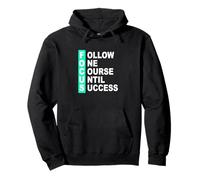 Light Teal Aqua Color Follow The Course Light Teal Aqua Pullover Hoodie