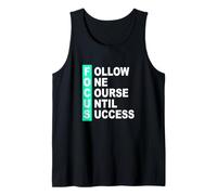 Light Teal Aqua Color Follow The Course Light Teal Aqua Tank Top