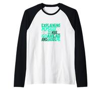 Light Teal Aqua Color Go Ahead, Judge Me Teal Aqua Graphic Raglan Baseball Tee