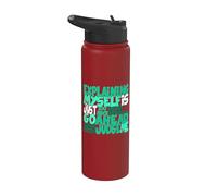 Light Teal Aqua Color Go Ahead, Judge Me Teal Aqua Graphic Stainless Steel Insulated Water Bottle