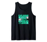 Light Teal Aqua Color Go Ahead, Judge Me Teal Aqua Graphic Tank Top