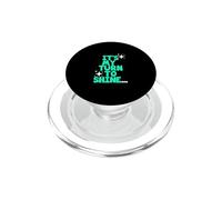 Light Teal Aqua Color My Turn To Shine Light Teal Aqua PopSockets PopGrip for MagSafe