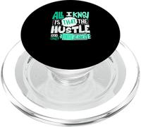 Light Teal Aqua Color The Hustle Looks Crazy Light Teal Aqua PopSockets PopGrip for MagSafe