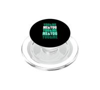 Light Teal Aqua Color You&Me&You&Me Teal Aqua Graphic PopSockets PopGrip for MagSafe