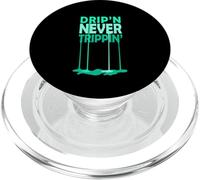 Light Teal Aqua Drip'n Never Slippin' Light Teal Aqua PopSockets PopGrip for MagSafe