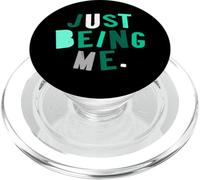 Light Teal Aqua Just How I Be Teal Aqua Graphic PopSockets PopGrip for MagSafe